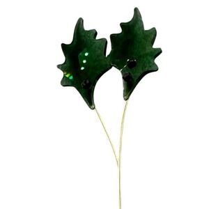 Swarovski 5586701 Holly Leaf B Gold Tone Christmas Holiday‎ winter